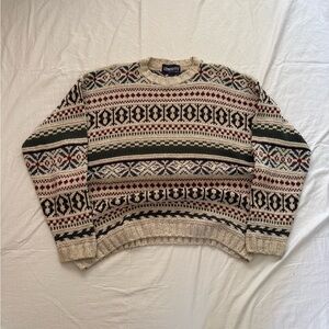 Vintage USA made knit winter sweater Men’s XL